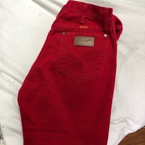 Vintage Red Wranglers